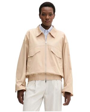 Isabelle Blanche Korte Jas Met Open Rug - Naturel