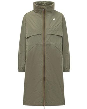 K-Way Jassen ,Groen ,Polyester Aube Memory Touch Jacket