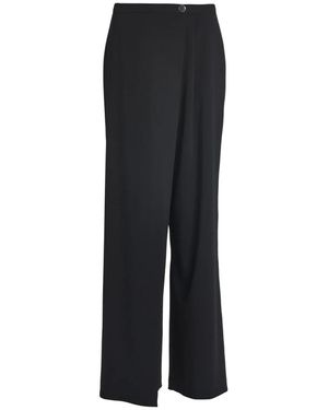 Swing Wide Trousers - Nero