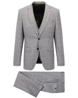 BOSS Single Breasted Suits - Gris