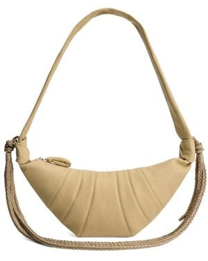 Lemaire Braid Medium Croissant Bag - Mettallic