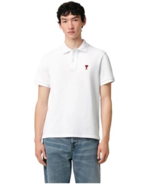 Ami Paris Polo Shirts - White