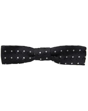 Dolce & Gabbana Seidenfliege Mit Polka Dots - Schwarz
