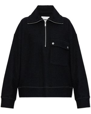 Jil Sander Pocket Sweatshirt - Zwart