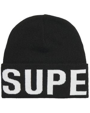 Superdry Gestrickte Beanie Mütze Schwarz