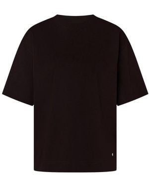 Windsor. Baumwoll-Interlock-T-Shirt - Schwarz