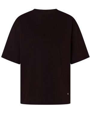 Windsor. Katoenen Interlock T-Shirt - Zwart