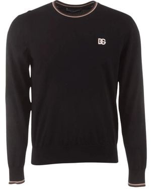 Dolce & Gabbana Round-Neck Knitwear - Noir