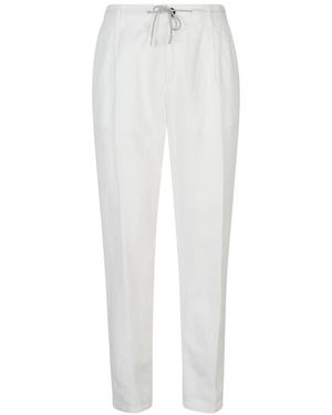 Eleventy Slim-Fit Trousers - White