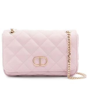Twinset Rosa umhängetasche mit kette - Pink
