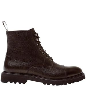 SCAROSSO Lace-Up Boots - Brown