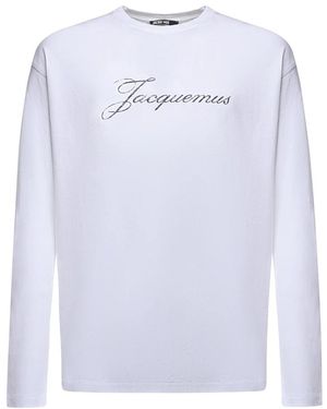 Jacquemus Tops ,Wit ,Lange Mouwen Tops - Blauw