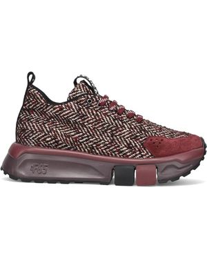 Fabi Schoenen ,Veelkleurig ,Wol F65 Sneakers - Bruin