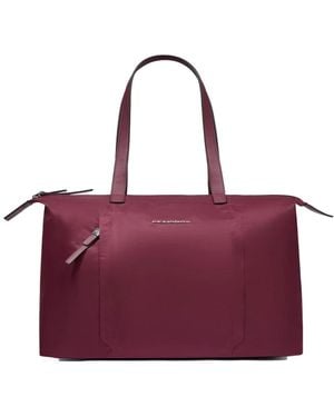 Piquadro Tote Bags - Morado
