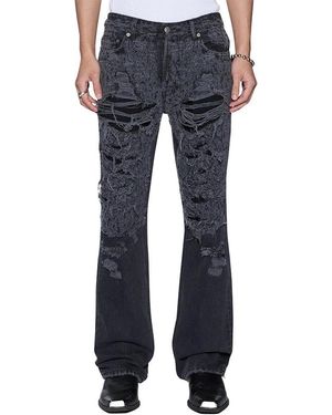 Ksubi Jeans ,Grijs ,Wide Jeans - Blauw