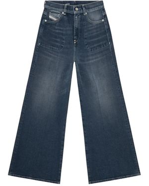 DIESEL Wide Jeans - Bleu