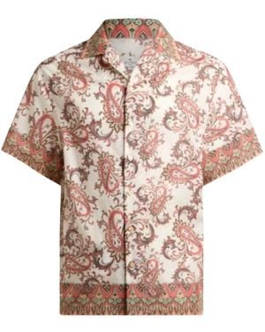 Etro Short Sleeve Shirts - Pink