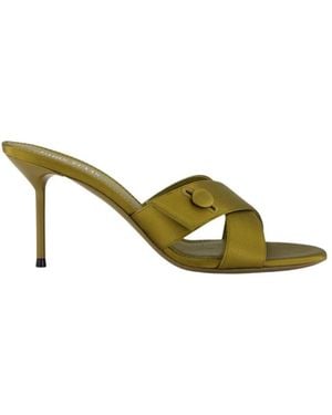 Paris Texas Heeled Mules - Amarillo