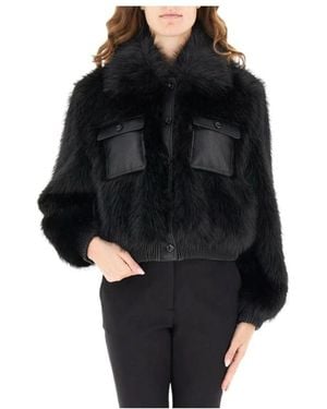 Liu Jo Faux Fur & Shearling Jackets - Noir