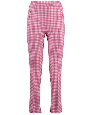 PT01 Broeken ,Roze ,Katoen Slim-Fit Broek