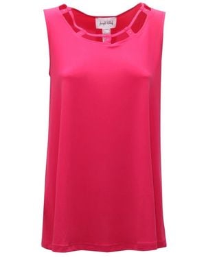 Joseph Ribkoff Sleeveless Tops - Pink