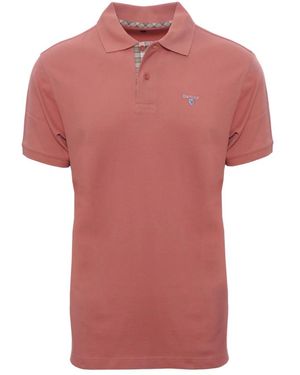 Barbour Tops ,Roze ,Katoen Polo Tartan Piquet