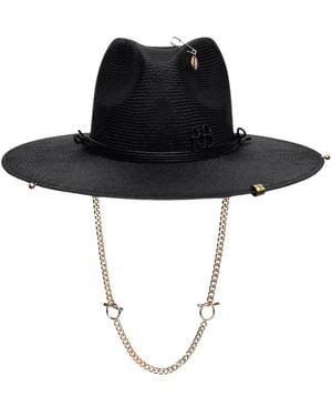 Ruslan Baginskiy Fedora Mit Perforation - Schwarz