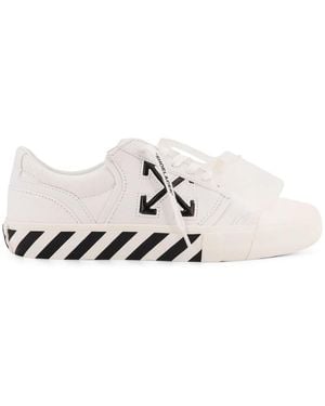 Off-White c/o Virgil Abloh Pijllogo Veters Canvas Sneakers - Wit