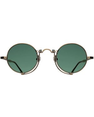 Matsuda 10601H Ronde Zonnebril - Groen