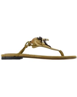 Isabel Marant Flip Flops - Metallic