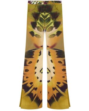 Alberta Ferretti Wide Trousers - Yellow