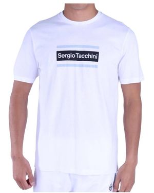Sergio Tacchini Magliette in cotone bianco - lared