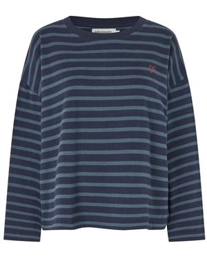 Lolly's Laundry Demill Sweatshirt Ls - Blauw
