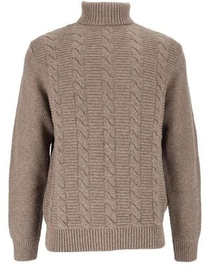 Barbour Staplecross Rollneck Pullover - Braun