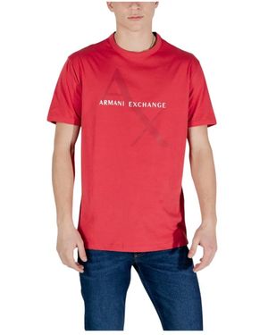 ARMANI EXCHANGE T-Shirts - Rosso
