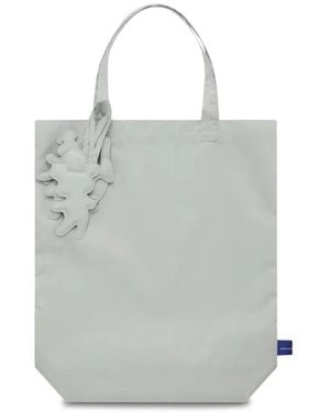 Comme des Garçons Appliqué Tragetasche - Grau