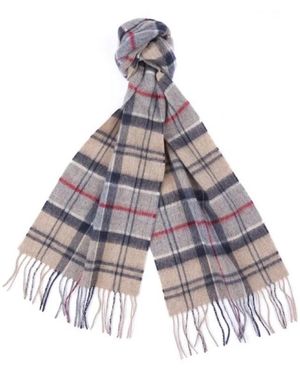 Barbour Klassieke Tartan Merino Cashmere Sjaal - Grijs