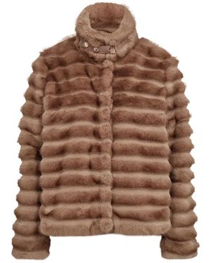 Numph Faux Fur & Shearling Jackets - Marrone