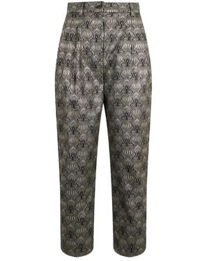 Alberta Ferretti Cropped Trousers - Grey