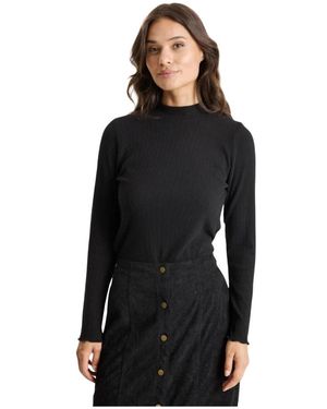 iN FRONT Rita Blouse Strik 16811 - Schwarz