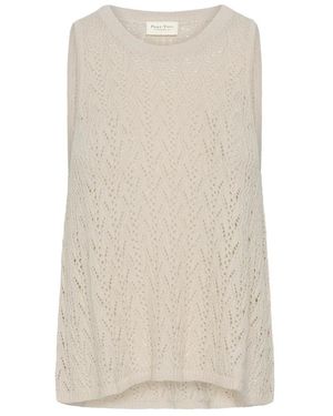 Part Two Tops ,Mouwloze Top - Naturel
