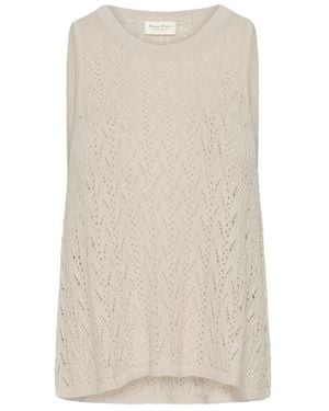 Part Two Tops ,Mouwloze Top - Naturel