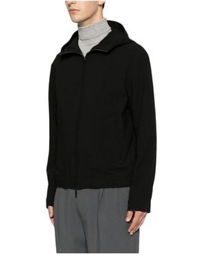 Emporio Armani Hoodies & Sweatvesten ,Zwart ,Zip-Throughs