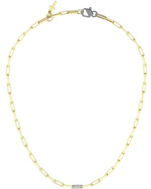John Richmond Kette Mit Leuchtendem Glied Und Kreuzanhänger - Mettallic