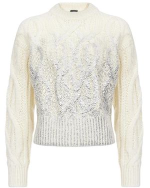 Pinko Round-Neck Knitwear - Wit