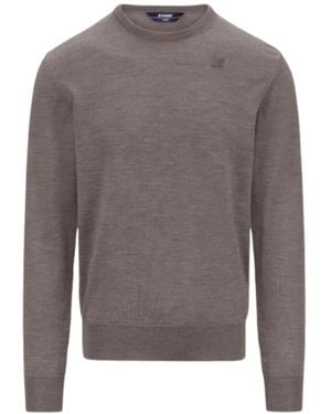 K-Way Round-Neck Strickwaren - Grau
