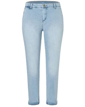 M·a·c Leichte Denim Chino Hose - Blau