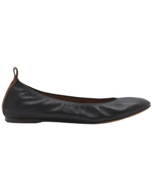 Lanvin Schwarze flache schuhe