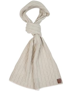 Eleventy Geflochtener Cashmere Winterschal - Weiß