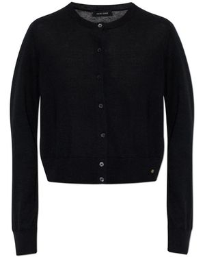 Anine Bing Wollen Cardigan - Zwart